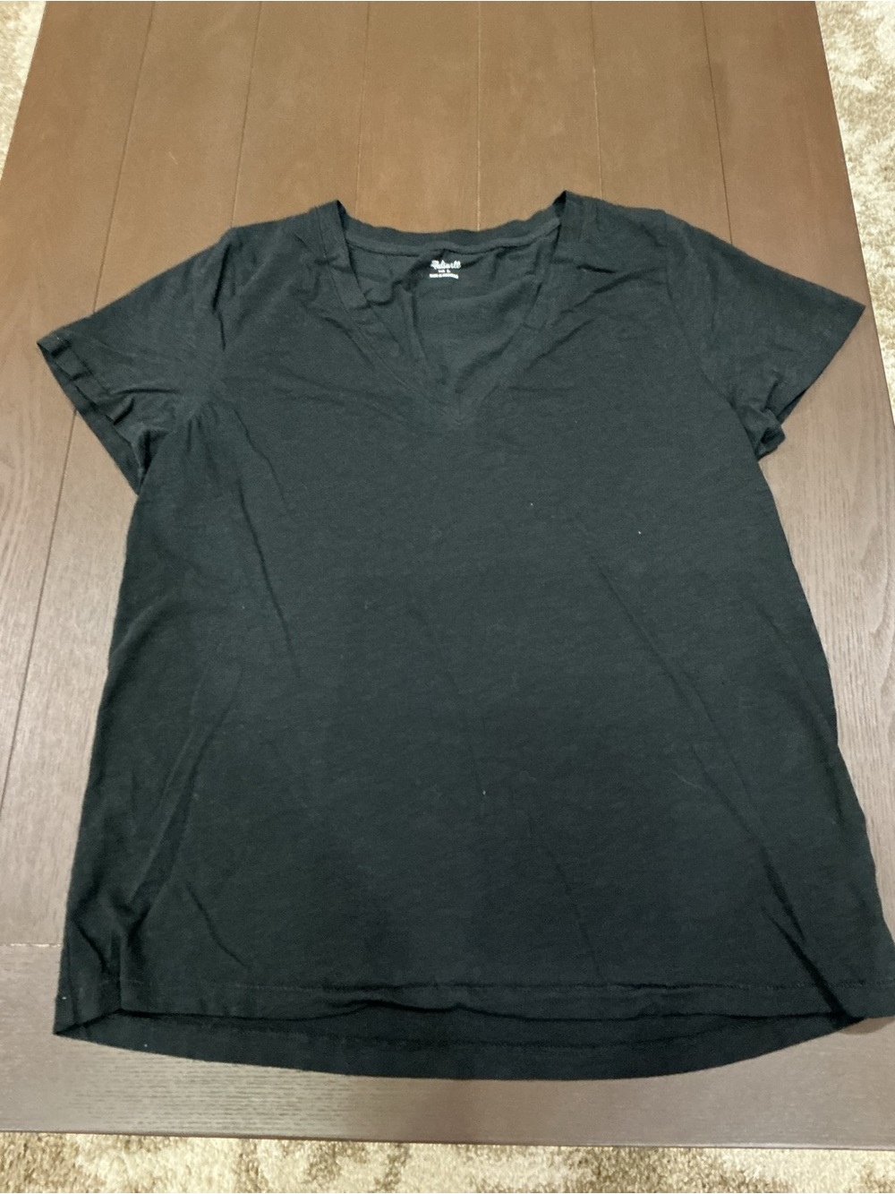 Madewell Women's Black V-Neck Tee